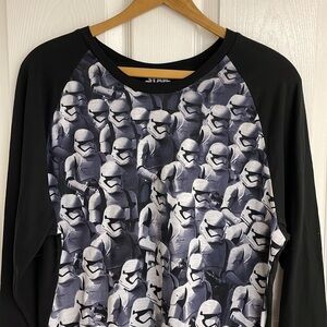 Star Wars Storm Troopers Fifth Sun men’s black white gray Tshirt crewneck XXL